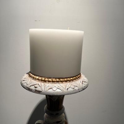 GuildMaster Whitewashed Candle Pedestal (MB-MK)