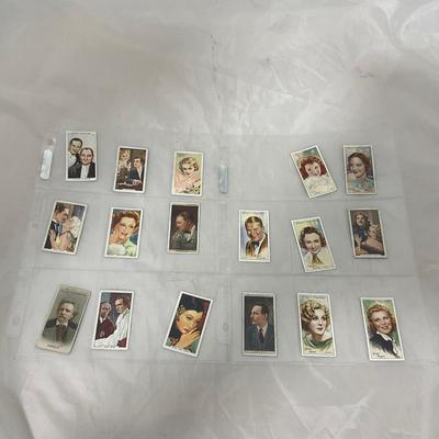 -183- VINTAGE | 1920â€™s / 1930â€™s Actors Tobacco Cards