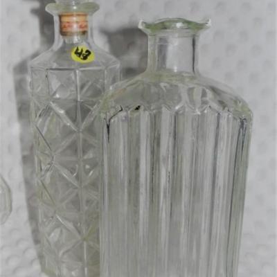 FEDERAL AND THATCHER DECANTERS