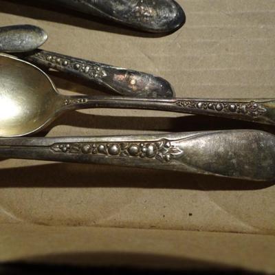 ROGERS MATCHING SPOONS SILVER PLATED