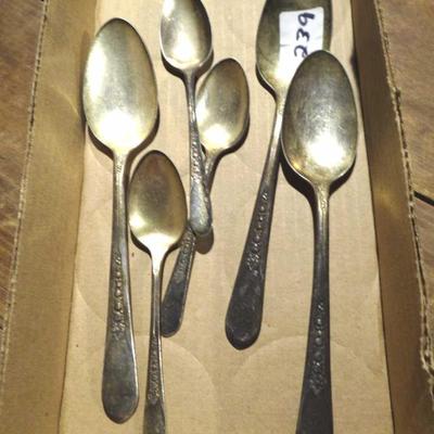 ROGERS MATCHING SPOONS SILVER PLATED