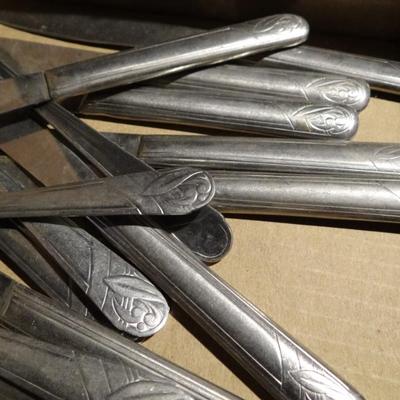 FLAT OF SILVERWARE