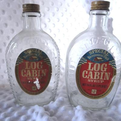 VINTAGE LOG CABIN BOTTLES