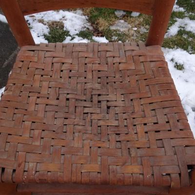 CANE WOVEN WOODEN CHAIR