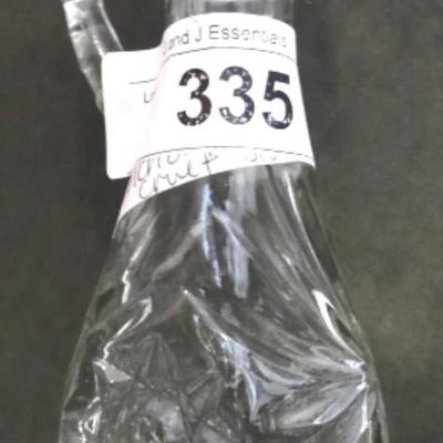 STAR OF DAVID PRESSED GLASS CRUET