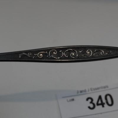 ROGERS AND SONS HORS D'OEUVRE FORK SILVER PLATE