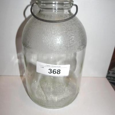 OLD GALLON GLASS JAR