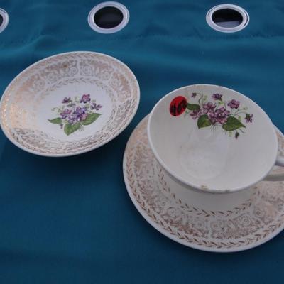 KNOWLES CUP, SAUCER AND BOWL