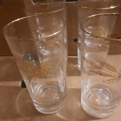 HUGE SET W/ MANY SIZES vintage cordial glasses wit