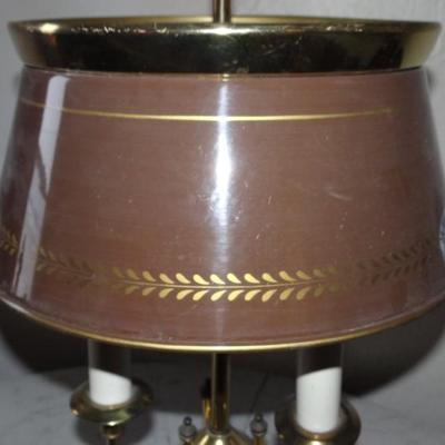 VINTAGE BROWN METAL LAMP