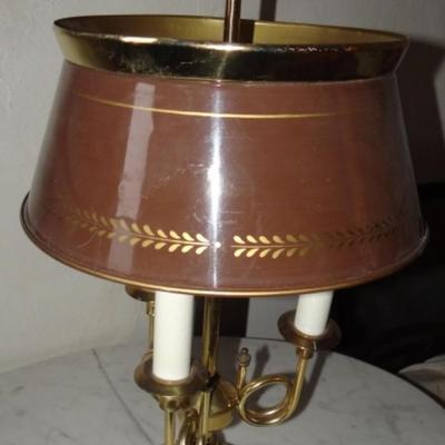 VINTAGE BROWN METAL LAMP