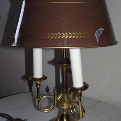 VINTAGE BROWN METAL LAMP
