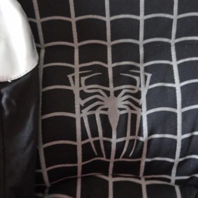 BLACK SPIDERMAN BOYS XL