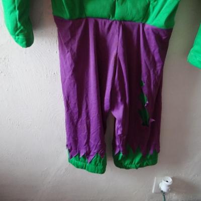 BOYS INCREDIBLE HULK SUIT WITH MUSCLES L