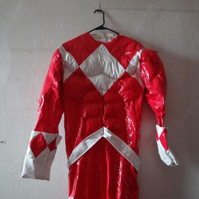 BOYS POWER RANGER COSTUME W/ MUSCLES L