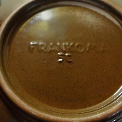 4 FRANKOMA BROWN SIDE PLATES