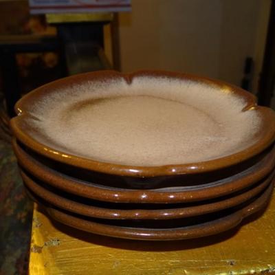 4 FRANKOMA BROWN SIDE PLATES