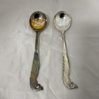 -187- VINTAGE | Early Peacock Silverware Set From Japan