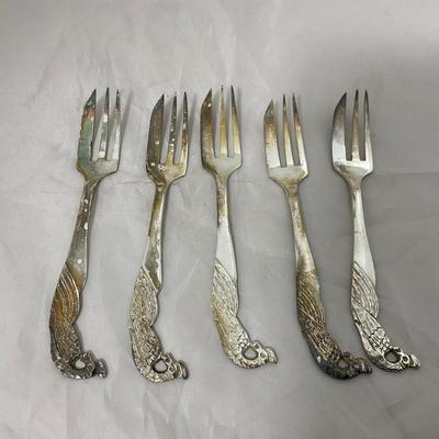 -187- VINTAGE | Early Peacock Silverware Set From Japan