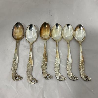-187- VINTAGE | Early Peacock Silverware Set From Japan