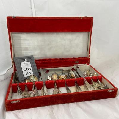 -187- VINTAGE | Early Peacock Silverware Set From Japan