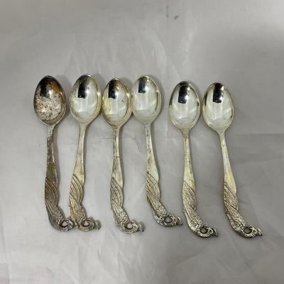 -187- VINTAGE | Early Peacock Silverware Set From Japan