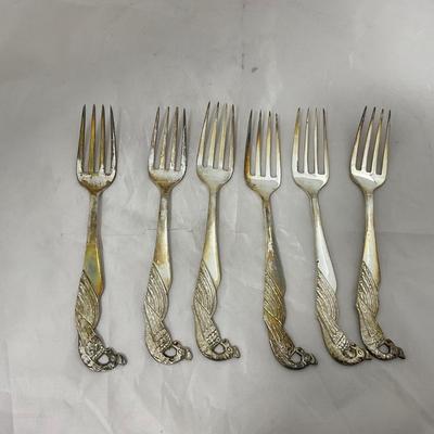 -187- VINTAGE | Early Peacock Silverware Set From Japan