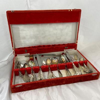 -187- VINTAGE | Early Peacock Silverware Set From Japan