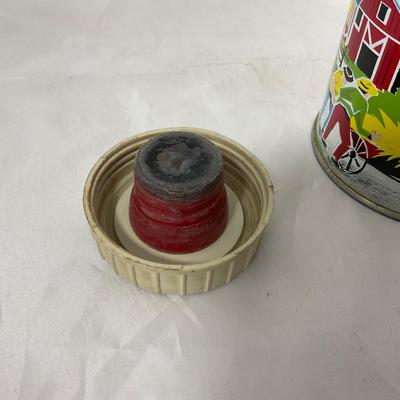 -188- VINTAGE | 1958 Red Barn Lunch Box Thermos