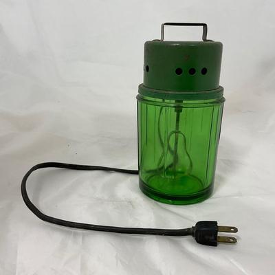 -189- COLLECTIBLE | Uranium Glass Electric Mixer Jar | Working Condition