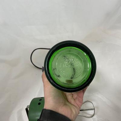-189- COLLECTIBLE | Uranium Glass Electric Mixer Jar | Working Condition