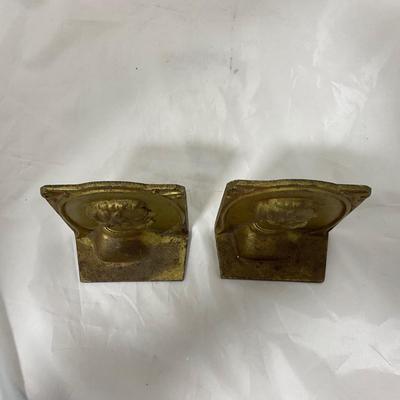 -190- VINTAGE | Abe Lincoln Book Ends