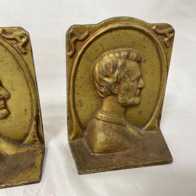 -190- VINTAGE | Abe Lincoln Book Ends