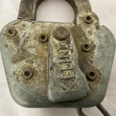 -191- VINTAGE | Two Railroad Locks