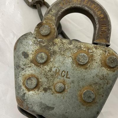 -191- VINTAGE | Two Railroad Locks