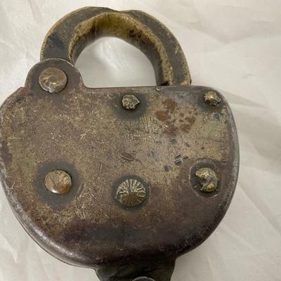 -191- VINTAGE | Two Railroad Locks