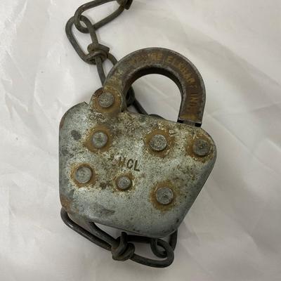-191- VINTAGE | Two Railroad Locks