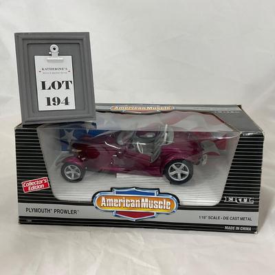 -194- VINTAGE | Die Cast 1/18 Scale American Muscle Plymouth Prowler