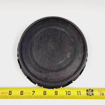 FANTASTIC WOODEN BASE VASE / CANDLE HOLDER #1