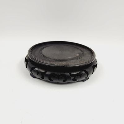 FANTASTIC WOODEN BASE VASE / CANDLE HOLDER #1