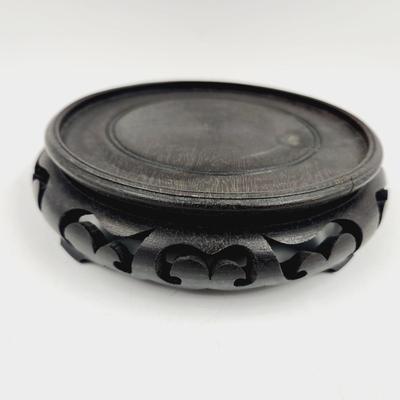 FANTASTIC WOODEN BASE VASE / CANDLE HOLDER #1