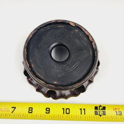 FANTASTIC WOODEN BASE VASE / CANDLE HOLDER #2