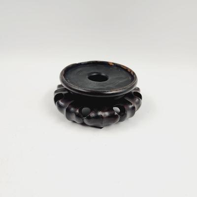 FANTASTIC WOODEN BASE VASE / CANDLE HOLDER #2