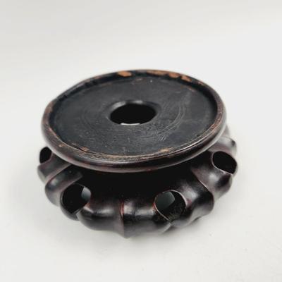 FANTASTIC WOODEN BASE VASE / CANDLE HOLDER #2
