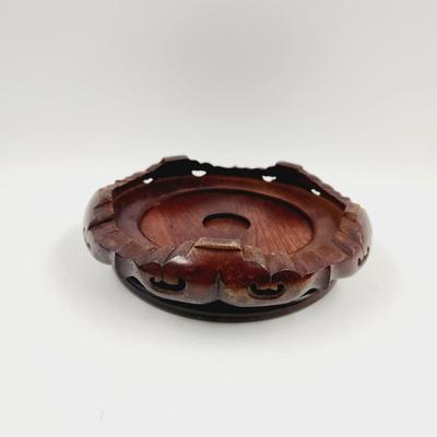 FANTASTIC WOODEN BASE VASE / CANDLE HOLDER #3