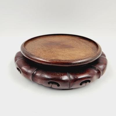 FANTASTIC WOODEN BASE VASE / CANDLE HOLDER #3