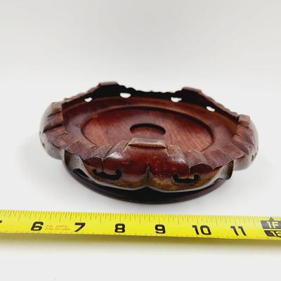 FANTASTIC WOODEN BASE VASE / CANDLE HOLDER #3