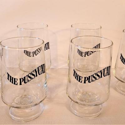 Lot #119  Lot of 6 Pussycat Club Bar Glasses