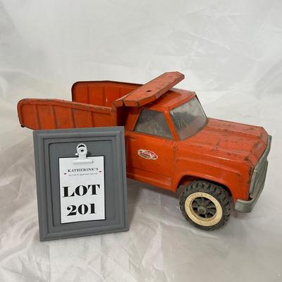 -201- VINTAGE | 1960â€™s Orange Tonka Dump Truck