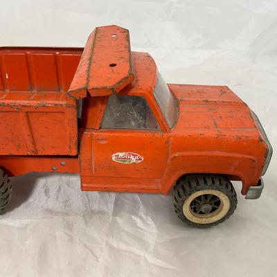 -201- VINTAGE | 1960â€™s Orange Tonka Dump Truck